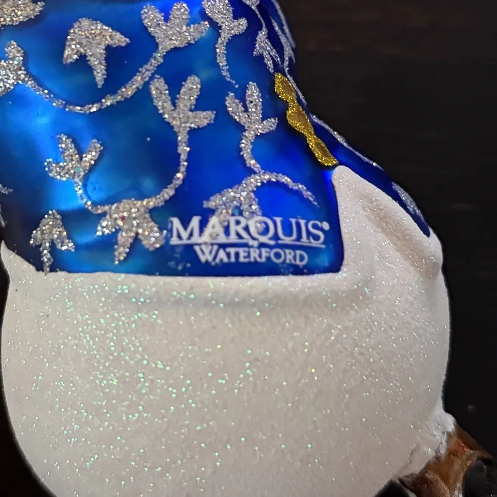 Waterford Marquis Snow Boy Skater Christmas Ornament NWT